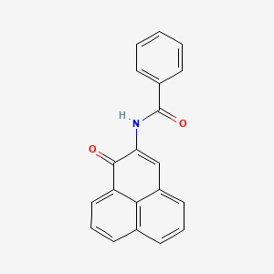 molecular formula C20H13NO2 B14541019 N-(1-Oxo-1H-phenalen-2-YL)benzamide CAS No. 62051-74-5