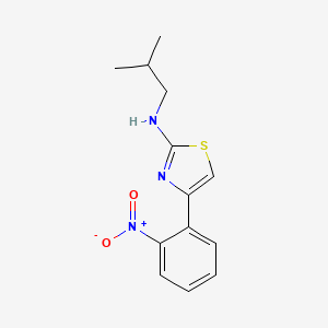 N-(2-methylpropyl)-4-(2-nitrophenyl)-1,3-thiazol-2-amine