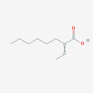 molecular formula C10H18O2 B14541029 2-Ethylideneoctanoic acid CAS No. 61880-97-5