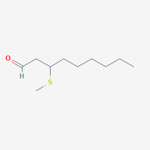 molecular formula C10H20OS B14541099 Nonanal, 3-(methylthio)- CAS No. 61837-76-1