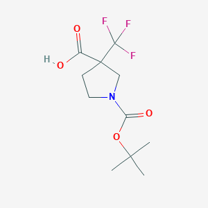3-Trifluoromethyl-pyrrolidine-1,3-dicarboxylic acid 1-tert-butyl ester