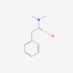 molecular formula C10H13NOS B14541209 N,N-Dimethyl-1-(oxo-lambda~4~-sulfanylidene)-2-phenylethan-1-amine CAS No. 61821-43-0