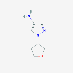 molecular formula C7H11N3O B1454123 1-(oxolan-3-yl)-1H-pyrazol-4-amine CAS No. 1311369-72-8