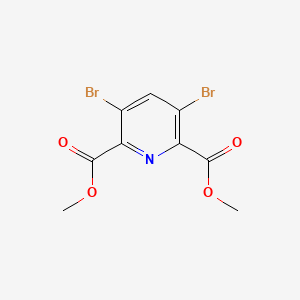 molecular formula C9H7Br2NO4 B14541248 Dimethyl 3,5-dibromopyridine-2,6-dicarboxylate CAS No. 61830-10-2