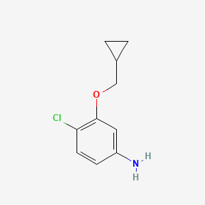 4-Chloro-3-(cyclopropylmethoxy)aniline