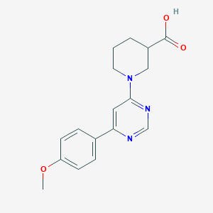 1-(6-(4-Methoxyphenyl)pyrimidin-4-yl)piperidine-3-carboxylic acid
