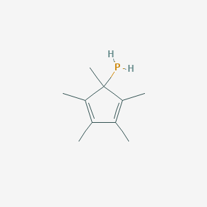 molecular formula C10H17P B14541303 Phosphine, (1,2,3,4,5-pentamethyl-2,4-cyclopentadien-1-yl)- CAS No. 61861-08-3