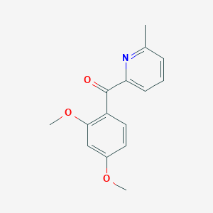 2-(2,4-Dimethoxybenzoyl)-6-methylpyridine