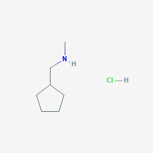 molecular formula C7H16ClN B1454133 (Cyclopentylmethyl)methylamine hydrochloride CAS No. 666262-50-6