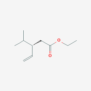 molecular formula C10H18O2 B14541415 Ethyl (3S)-3-(propan-2-yl)pent-4-enoate CAS No. 61898-62-2