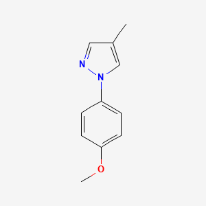 molecular formula C11H12N2O B1454146 1-(4-methoxyphenyl)-4-methyl-1H-pyrazole CAS No. 1252572-49-8