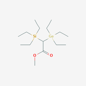 molecular formula C15H34GeO2Si B14541468 Methyl (triethylgermyl)(triethylsilyl)acetate CAS No. 61861-15-2
