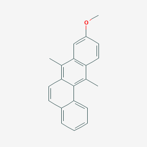 molecular formula C21H18O B14541495 9-Methoxy-7,12-dimethyltetraphene CAS No. 62078-52-8