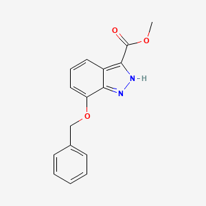 molecular formula C16H14N2O3 B1454150 Methyl 7-benzyloxy-1H-indazole-3-carboxylate CAS No. 885278-65-9