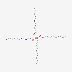 molecular formula C32H68O3Sn B14541518 Octyl[tris(octyloxy)]stannane CAS No. 62060-44-0
