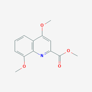 molecular formula C13H13NO4 B1454155 Methyl 4,8-dimethoxyquinoline-2-carboxylate CAS No. 76995-87-4