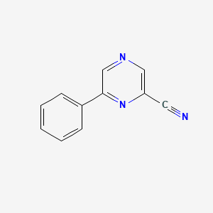 molecular formula C11H7N3 B1454161 6-Phenylpyrazine-2-carbonitrile CAS No. 90701-04-5