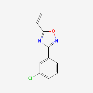 molecular formula C10H7ClN2O B1454166 3-(3-Chlorophenyl)-5-ethenyl-1,2,4-oxadiazole CAS No. 1311318-06-5