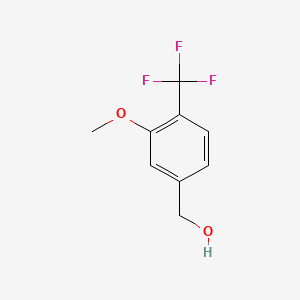 molecular formula C9H9F3O2 B1454167 3-Methoxy-4-(trifluoromethyl)benzyl alcohol CAS No. 276861-64-4