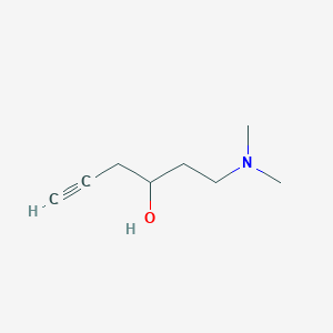 molecular formula C8H15NO B14541674 1-(Dimethylamino)hex-5-YN-3-OL CAS No. 62101-15-9