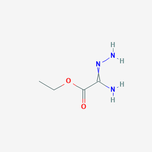 molecular formula C4H9N3O2 B1454168 Ethyl (triazan-1-ylidene)acetate CAS No. 53085-26-0