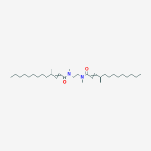 molecular formula C32H60N2O2 B14541686 N,N'-(Ethane-1,2-diyl)bis(N,4-dimethyltridec-2-enamide) CAS No. 61797-28-2