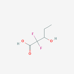 molecular formula C5H8F2O3 B1454169 2,2-Difluoro-3-hydroxypentanoic acid CAS No. 1233233-76-5