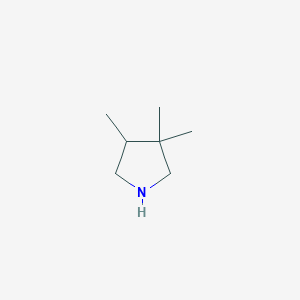 molecular formula C7H15N B1454171 3,3,4-Trimethylpyrrolidine CAS No. 34971-59-0