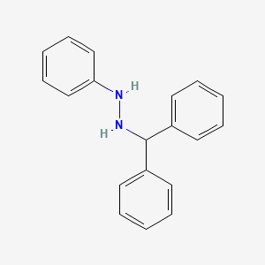 molecular formula C19H18N2 B14541756 1-(Diphenylmethyl)-2-phenylhydrazine CAS No. 61765-92-2