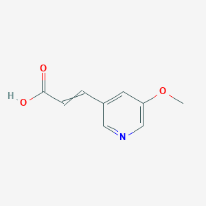 molecular formula C9H9NO3 B1454178 3-(5-methoxypyridin-3-yl)prop-2-enoic acid CAS No. 1807887-93-9