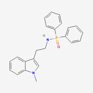molecular formula C23H23N2OP B14541803 N-[2-(1-Methyl-1H-indol-3-yl)ethyl]-P,P-diphenylphosphinic amide CAS No. 62316-88-5
