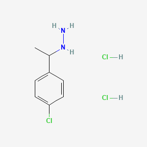 [1-(4-Chlorophenyl)ethyl]hydrazine dihydrochloride