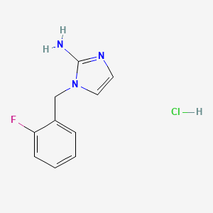 1-[(2-fluorophenyl)methyl]-1H-imidazol-2-amine hydrochloride