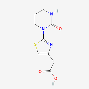 2-[2-(2-Oxo-1,3-diazinan-1-yl)-1,3-thiazol-4-yl]acetic acid