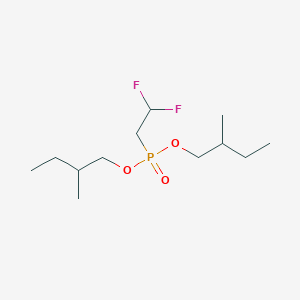 molecular formula C12H25F2O3P B14541958 Bis(2-methylbutyl) (2,2-difluoroethyl)phosphonate CAS No. 62317-11-7