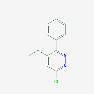 molecular formula C12H11ClN2 B145420 6-Chloro-4-ethyl-3-phenylpyridazine CAS No. 133308-81-3