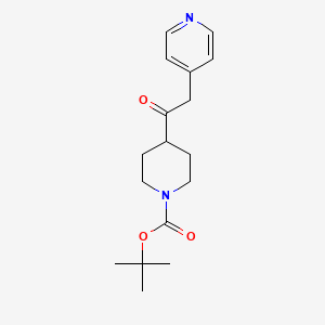 molecular formula C17H24N2O3 B1454208 1-Boc-4-(2-pyridin-4-YL-acetyl)-piperidine CAS No. 885269-79-4