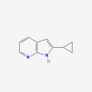 molecular formula C10H10N2 B1454213 2-Cyclopropyl-1H-pyrrolo[2,3-B]pyridine CAS No. 1014613-50-3