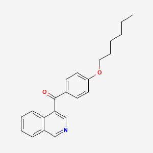 molecular formula C22H23NO2 B1454224 4-(4-Hexyloxybenzoyl)isoquinoline CAS No. 1187171-69-2