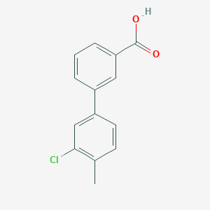 molecular formula C14H11ClO2 B1454229 3'-Chloro-4'-methyl-[1,1'-biphenyl]-3-carboxylic acid CAS No. 885963-10-0