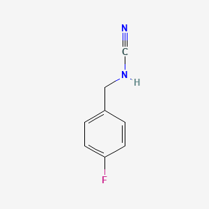 molecular formula C8H7FN2 B1454232 (4-Fluorobenzyl)cyanamide CAS No. 1255147-62-6
