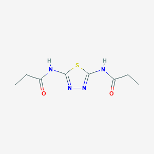 molecular formula C8H12N4O2S B14542330 N,N'-(1,3,4-Thiadiazole-2,5-diyl)dipropanamide CAS No. 61785-07-7