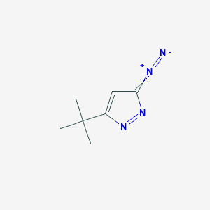 molecular formula C7H10N4 B14542386 5-tert-Butyl-3-diazo-3H-pyrazole CAS No. 62072-11-1