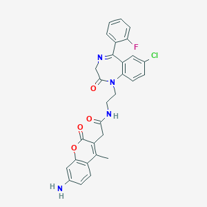 molecular formula C29H24ClFN4O4 B145424 Ro7-Amca CAS No. 134282-95-4