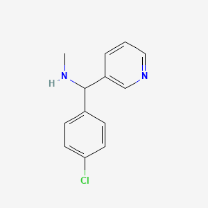 [(4-Chlorophenyl)(pyridin-3-yl)methyl](methyl)amine