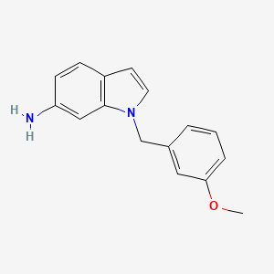 molecular formula C16H16N2O B1454249 1-[(3-methoxyphenyl)methyl]-1H-indol-6-amine CAS No. 1095600-69-3