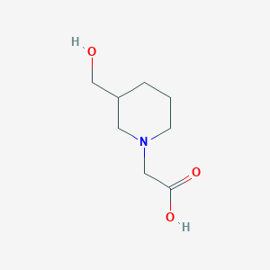molecular formula C8H15NO3 B1454251 (3-Hydroxymethyl-piperidin-1-yl)-acetic acid CAS No. 1156112-79-6