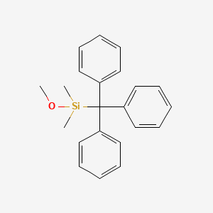 molecular formula C22H24OSi B14542527 Methoxy(dimethyl)(triphenylmethyl)silane CAS No. 62092-91-5