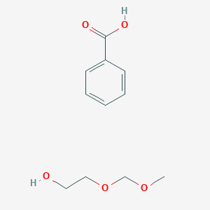 molecular formula C11H16O5 B14542559 Benzoic acid;2-(methoxymethoxy)ethanol CAS No. 62254-41-5