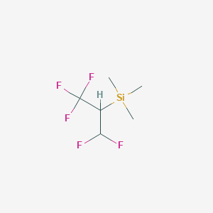 molecular formula C6H11F5Si B14542586 Trimethyl(1,1,1,3,3-pentafluoropropan-2-yl)silane CAS No. 62281-40-7